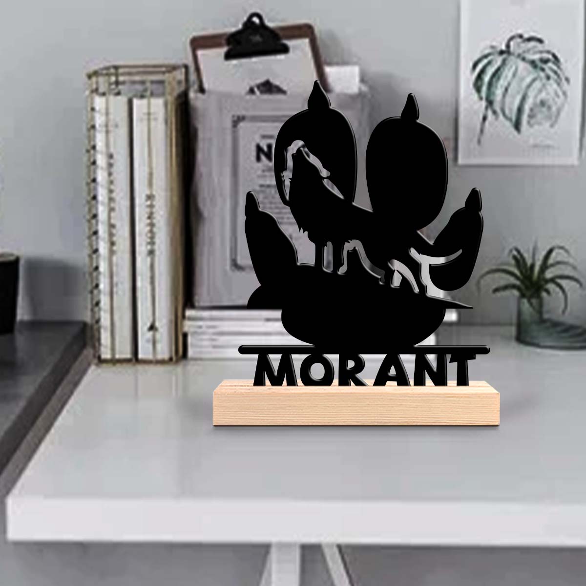 Home Office Equipment - 1 adet Kişiselleştirilebilir Minimalist Metal Süs,