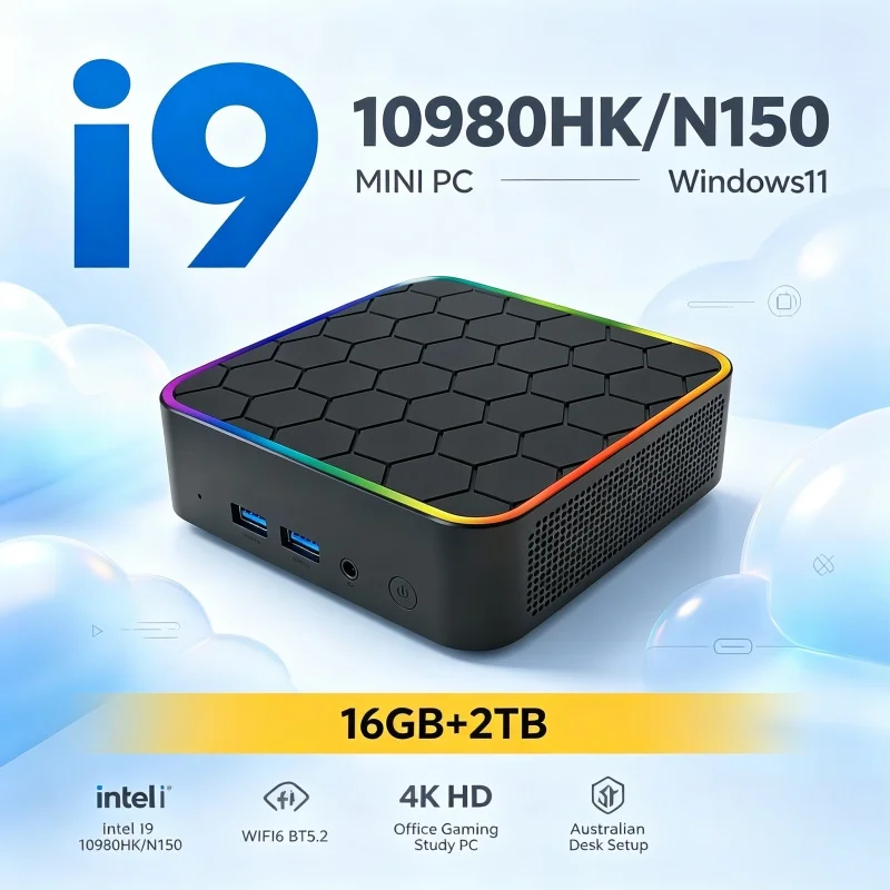Home Office Windows 11 - Intel I9‑10980HK/N150 Mini PC Windows 11