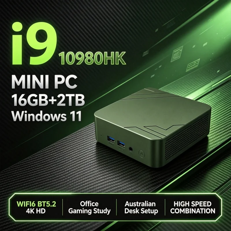 Home Office Windows 11 - Çok Renkli Mini PC Intel I9‑10980HK