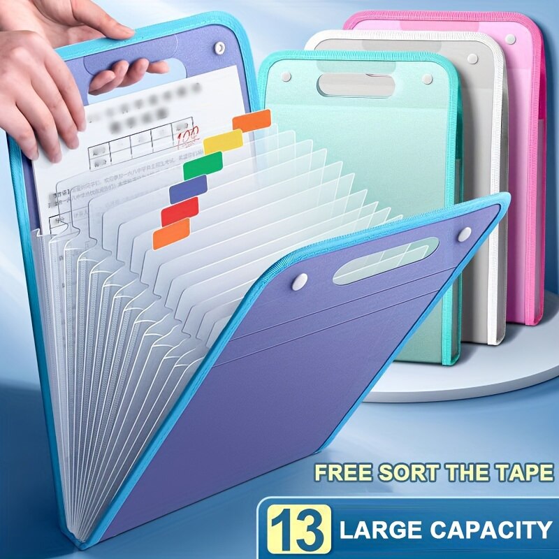 Document Scanner Portable - 13 cep dosya klasörleri taşınabilir A4