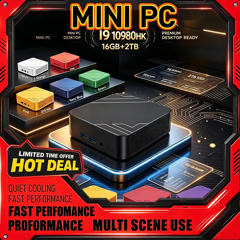 Home Office Windows 11 - 13 Renkli Intel I9 10980HK Mini