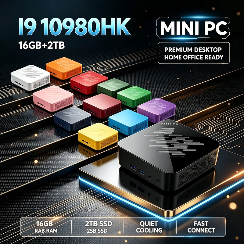 Home Office Windows 11 - 13 Renkli Intel I9 10980HK Mini