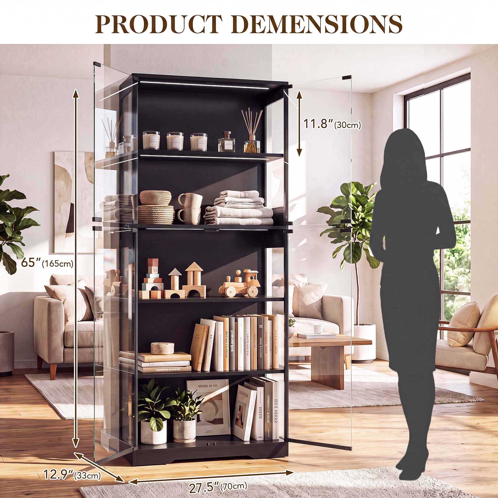 TCGBKAF 5 Katmanlı Cam Kapılı  - Home Office Inspiration incelemesi ve fiyatı