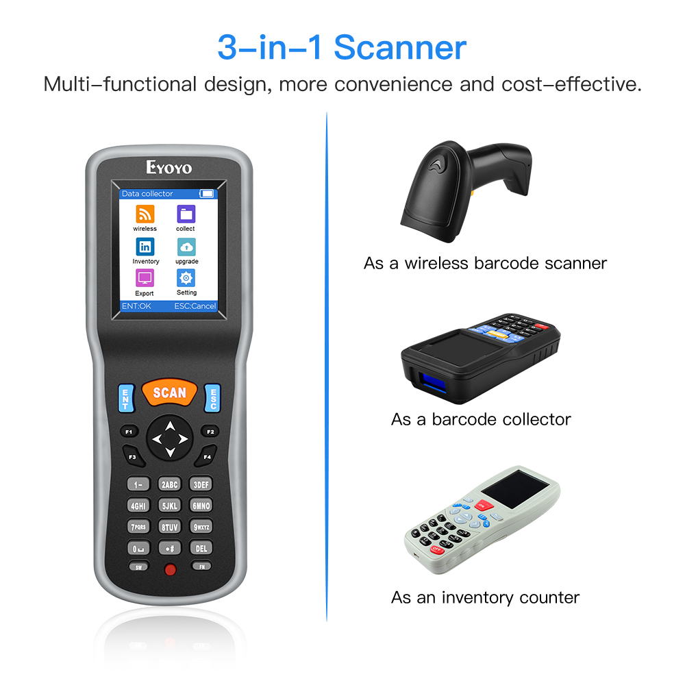 Eyoyo 1D Kablosuz Barkod Taray - Document Scanner Portable incelemesi ve fiyatı