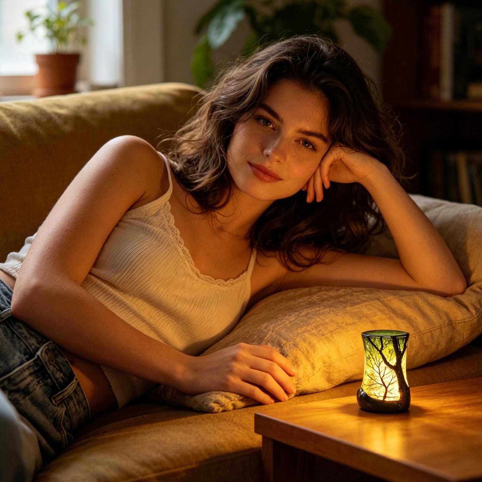 Başucu Masa Lambası Orman Gece - Home Office Inspiration incelemesi ve fiyatı