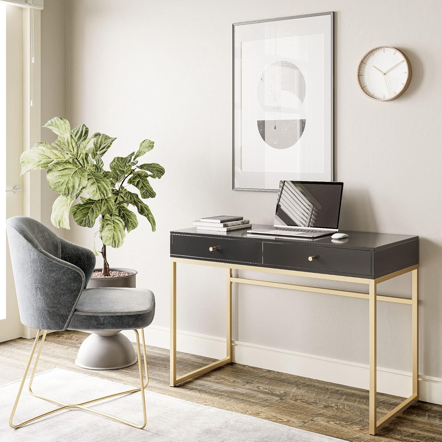 42 İnç Makyaj Masası veya Yata - Home Office Desk With Drawers incelemesi ve fiyatı